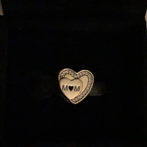 Pandora Sparkling Heart Mom Charm - Picture 2 of 5